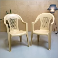 Садовые пластиковые кресла Венеция, Бежевый, 2 шт